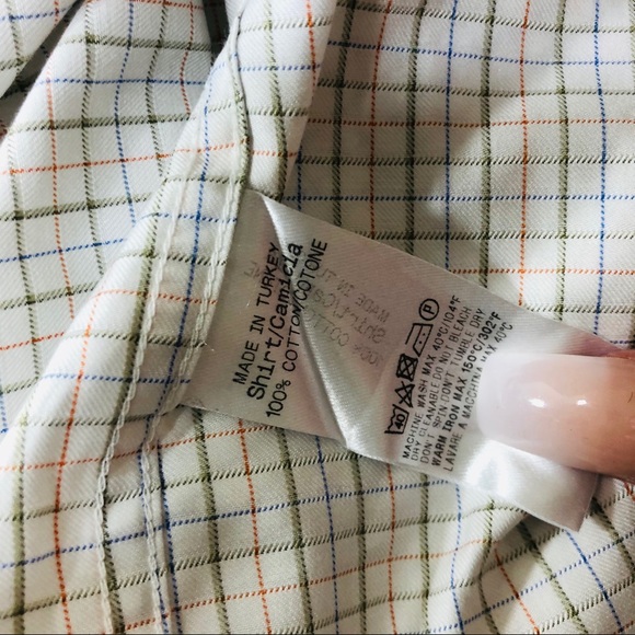 Ermenegildo Zegna Plaid Button Down Mens Size L - Picture 4 of 4